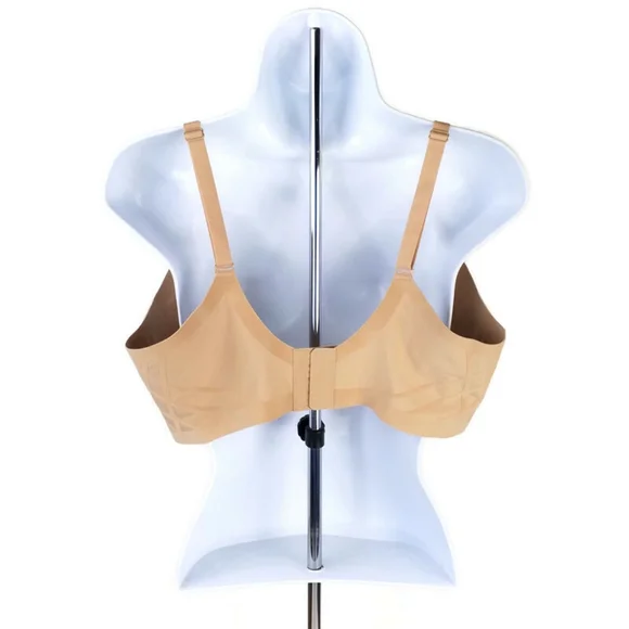Honey Love Sand Silhouette Wireless Smoothing Bra Womens 2X EUC